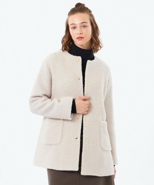 MACKINTOSH PHILOSOPHY/マッキントッシュ フィロソフィー 【HESSLE MIDDLE COAT(ヘスルミドルコート)】 オフホワイト2 38 MACKINTOSH PHILOSOPHY/マッキントッシュ フィロソフィー 【HESSLE MIDDLE COAT(ヘスルミドルコート)】 オフホワイト2 38