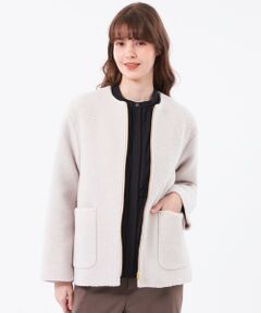 MACKINTOSH PHILOSOPHY / マッキントッシュ フィロソフィー その他アウター | 【WEB&一部店舗限定】ウールパイルノーカラーショートコート
