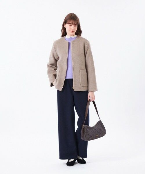 MACKINTOSH PHILOSOPHY / マッキントッシュ フィロソフィー その他アウター | 【WEB&一部店舗限定】ウールパイルノーカラーショートコート | 詳細3