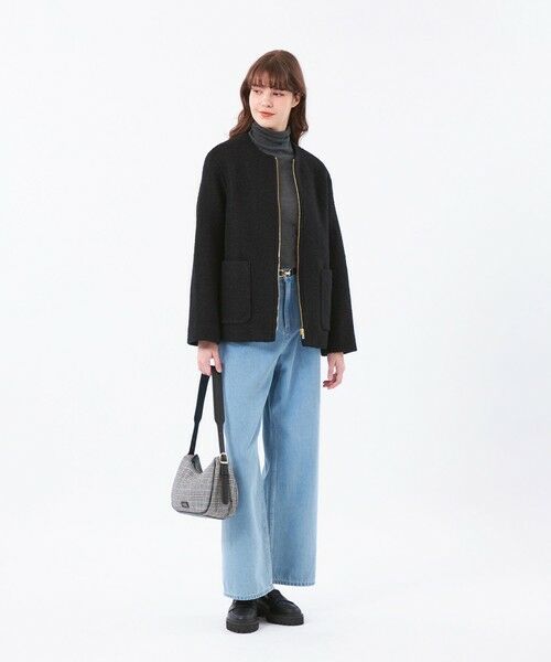MACKINTOSH PHILOSOPHY / マッキントッシュ フィロソフィー その他アウター | 【WEB&一部店舗限定】ウールパイルノーカラーショートコート | 詳細2