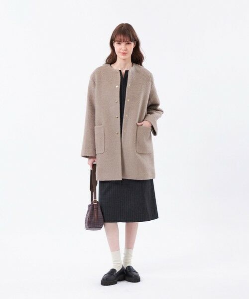 MACKINTOSH PHILOSOPHY / マッキントッシュ フィロソフィー その他アウター | 【WEB&一部店舗限定】ウールパイルノーカラーコート | 詳細3