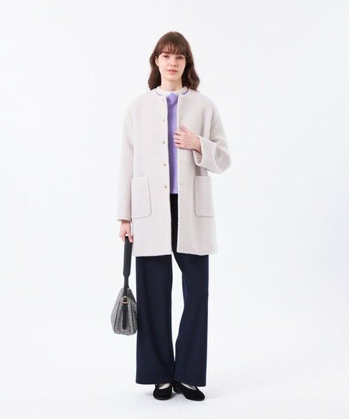 MACKINTOSH PHILOSOPHY / マッキントッシュ フィロソフィー その他アウター | 【WEB&一部店舗限定】ウールパイルノーカラーコート | 詳細1