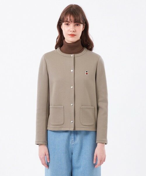 ノーカラージャケッット マッキントッシュ フィロソフィー ダンボールジャケット WEB&一部店舗限定】バッキンガムベア ノーカラーダンボール