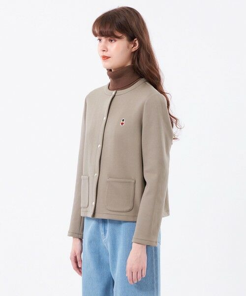 ノーカラージャケッット マッキントッシュ フィロソフィー ダンボールジャケット WEB&一部店舗限定】ノーカラーキルティングジャケット(ブルゾン