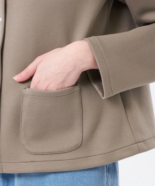 MACKINTOSH PHILOSOPHY / マッキントッシュ フィロソフィー ノーカラージャケット | 【WEB&一部店舗限定】バッキンガムベア ノーカラーダンボールジャケット | 詳細6