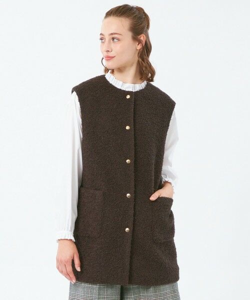 MACKINTOSH PHILOSOPHY/マッキントッシュ フィロソフィー 【HESSLE NO SLEEVE(ヘスルノースリーブ)】 ブラウン2 38 MACKINTOSH PHILOSOPHY/マッキントッシュ フィロソフィー 【HESSLE NO SLEEVE(ヘスルノースリーブ)】 ブラウン2 38