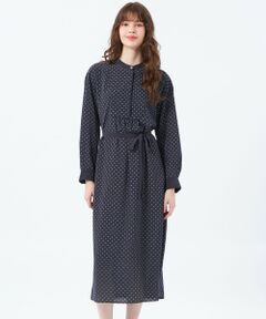 セール】 レタリングジオメトリープリントワンピース （ロング