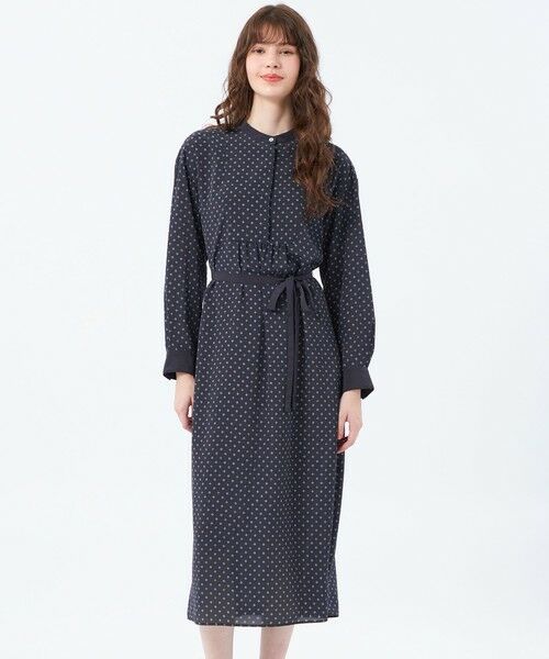 MACKINTOSH PHILOSOPHY/マッキントッシュ フィロソフィー ファインパターンドットワンピース ネイビー3 38 MACKINTOSH PHILOSOPHY/マッキントッシュ フィロソフィー ファインパターンドットワンピース ネイビー3 38