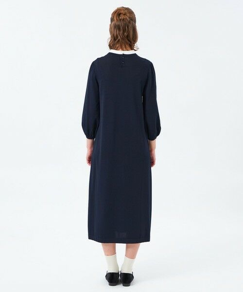 MACKINTOSH PHILOSOPHY / マッキントッシュ フィロソフィー ロング・マキシ丈ワンピース | 【25年秋冬モデル】Cleric Collar Knit サックワンピース | 詳細5