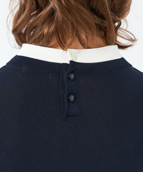 MACKINTOSH PHILOSOPHY / マッキントッシュ フィロソフィー ロング・マキシ丈ワンピース | 【25年秋冬モデル】Cleric Collar Knit サックワンピース | 詳細7