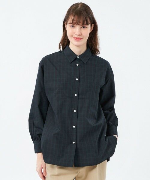 MACKINTOSH PHILOSOPHY/マッキントッシュ フィロソフィー ブザムシャツブラウス ネイビー2 38 MACKINTOSH PHILOSOPHY/マッキントッシュ フィロソフィー ブザムシャツブラウス ネイビー2 38