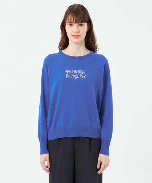 MACKINTOSH PHILOSOPHY / マッキントッシュ フィロソフィー ニット・セーター | ライティングロゴニット | 詳細4