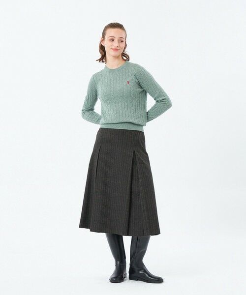 MACKINTOSH PHILOSOPHY / マッキントッシュ フィロソフィー ニット・セーター | バッキンガムベア ケーブルニット | 詳細9