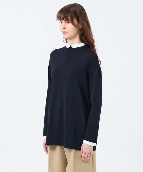MACKINTOSH PHILOSOPHY / マッキントッシュ フィロソフィー ニット・セーター | 【25年秋冬モデル】Cleric Collar Knit ワイドフィット | 詳細5