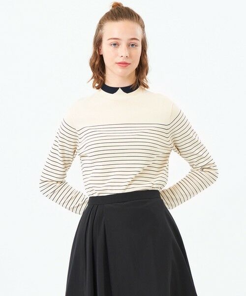 MACKINTOSH PHILOSOPHY/マッキントッシュ フィロソフィー 【25年秋冬モデル】Cleric Collar Knit ロングスリーブ オフホワイト2 36 MACKINTOSH PHILOSOPHY/マッキントッシュ フィロソフィー 【25年秋冬モデル】Cleric Collar Knit ロングスリーブ オフホワイト2 36