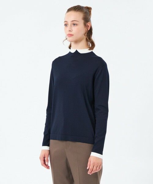 MACKINTOSH PHILOSOPHY / マッキントッシュ フィロソフィー ニット・セーター | 【25年秋冬モデル】Cleric Collar Knit ロングスリーブ | 詳細6