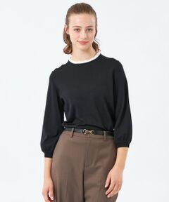 MACKINTOSH PHILOSOPHY / マッキントッシュ フィロソフィー ニット・セーター | フリルカラーパフスリーブニット