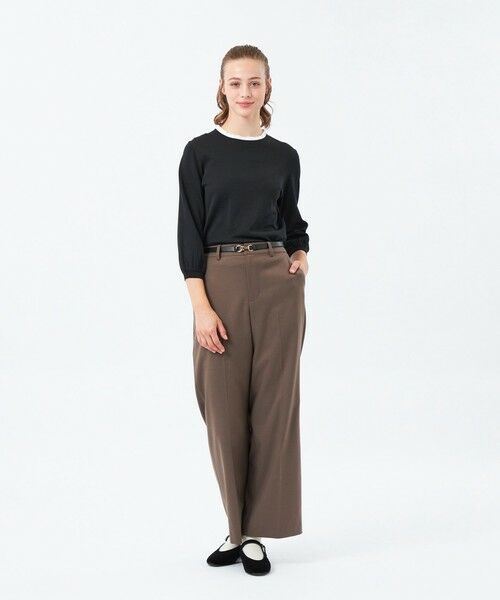 MACKINTOSH PHILOSOPHY / マッキントッシュ フィロソフィー ニット・セーター | フリルカラーパフスリーブニット | 詳細1