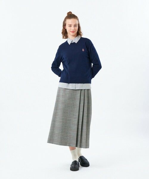 MACKINTOSH PHILOSOPHY / マッキントッシュ フィロソフィー ニット・セーター | 【WEB&一部店舗限定】バッキンガムベア ワッペンクルーネックニット | 詳細4