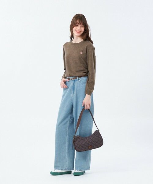 MACKINTOSH PHILOSOPHY / マッキントッシュ フィロソフィー ニット・セーター | 【WEB&一部店舗限定】バッキンガムベア ワッペンクルーネックニット | 詳細6