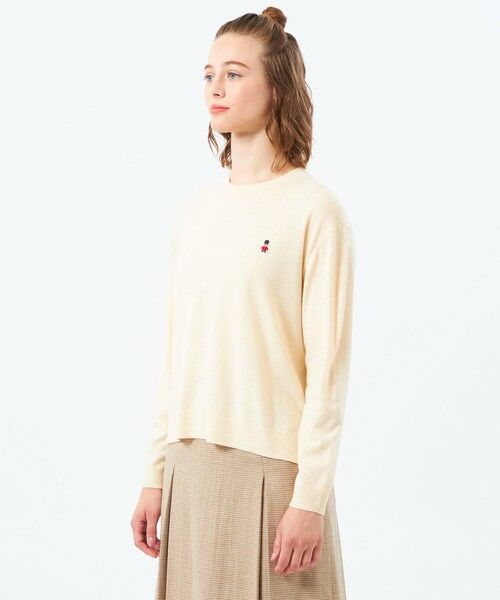 MACKINTOSH PHILOSOPHY / マッキントッシュ フィロソフィー ニット・セーター | 【WEB&一部店舗限定】バッキンガムベア ワッペンクルーネックニット | 詳細8