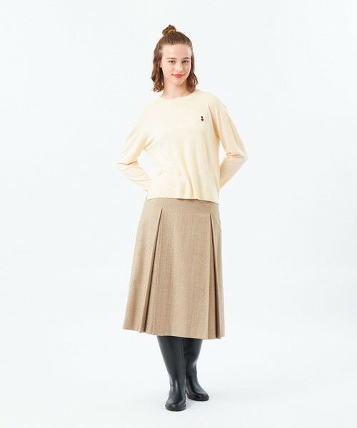 MACKINTOSH PHILOSOPHY / マッキントッシュ フィロソフィー ニット・セーター | 【WEB&一部店舗限定】バッキンガムベア ワッペンクルーネックニット | 詳細1