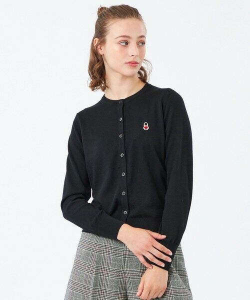 MACKINTOSH PHILOSOPHY/マッキントッシュ フィロソフィー 【WEB&一部店舗限定】バッキンガムベア ワッペンニットカーディガン ブラック1 38 MACKINTOSH PHILOSOPHY/マッキントッシュ フィロソフィー 【WEB&一部店舗限定】バッキンガムベア ワッペンニットカーディガン ブラック1 38