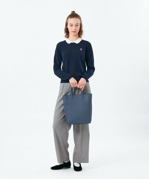 MACKINTOSH PHILOSOPHY / マッキントッシュ フィロソフィー ニット・セーター | 【WEB&一部店舗限定】バッキンガムベア ワッペンニットポロ | 詳細4