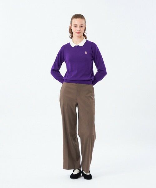 MACKINTOSH PHILOSOPHY / マッキントッシュ フィロソフィー ニット・セーター | 【WEB&一部店舗限定】バッキンガムベア ワッペンニットポロ | 詳細5