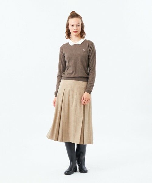 MACKINTOSH PHILOSOPHY / マッキントッシュ フィロソフィー ニット・セーター | 【WEB&一部店舗限定】バッキンガムベア ワッペンニットポロ | 詳細6