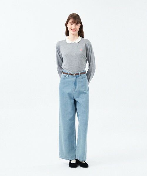 MACKINTOSH PHILOSOPHY / マッキントッシュ フィロソフィー ニット・セーター | 【WEB&一部店舗限定】バッキンガムベア ワッペンニットポロ | 詳細2