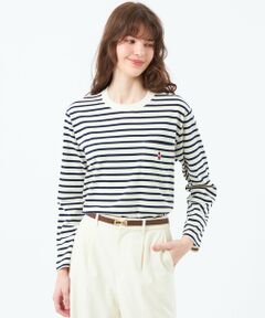 MACKINTOSH PHILOSOPHY / マッキントッシュ フィロソフィー カットソー | バッキンガムベア ボーダーポケットロンT