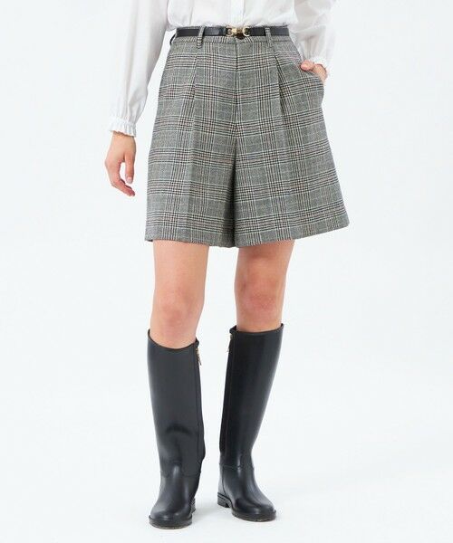MACKINTOSH PHILOSOPHY / マッキントッシュ フィロソフィー その他パンツ | チェックツイードハーフパンツ(グレー4)