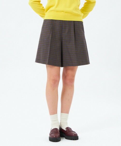 MACKINTOSH PHILOSOPHY / マッキントッシュ フィロソフィー その他パンツ | チェックツイードハーフパンツ(キャメル1)