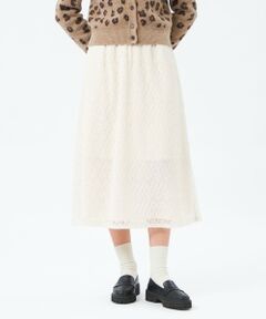 MACKINTOSH PHILOSOPHY / マッキントッシュ フィロソフィー ロング・マキシ丈スカート | フラワーレースフレアスカート