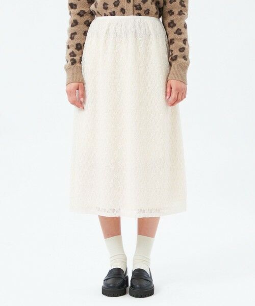 MACKINTOSH PHILOSOPHY / マッキントッシュ フィロソフィー ロング・マキシ丈スカート | フラワーレースフレアスカート | 詳細3