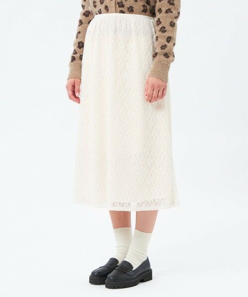 MACKINTOSH PHILOSOPHY / マッキントッシュ フィロソフィー ロング・マキシ丈スカート | フラワーレースフレアスカート | 詳細4