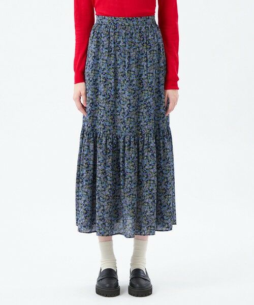 MACKINTOSH PHILOSOPHY / マッキントッシュ フィロソフィー ロング・マキシ丈スカート | リトルフラワープリントギャザースカート | 詳細3