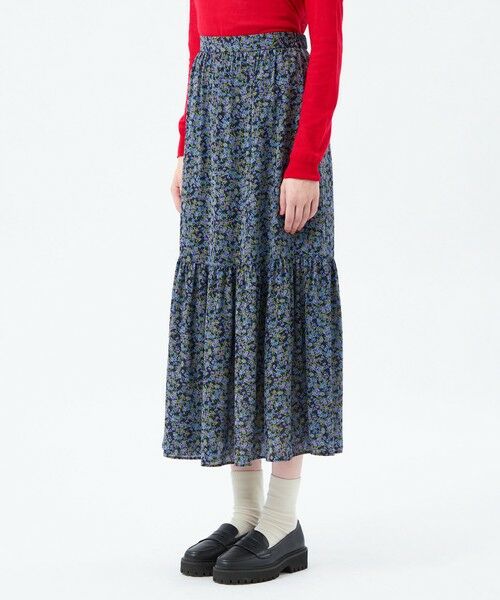 MACKINTOSH PHILOSOPHY / マッキントッシュ フィロソフィー ロング・マキシ丈スカート | リトルフラワープリントギャザースカート | 詳細4