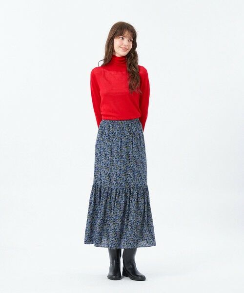 MACKINTOSH PHILOSOPHY / マッキントッシュ フィロソフィー ロング・マキシ丈スカート | リトルフラワープリントギャザースカート | 詳細1