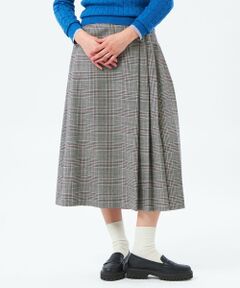 MACKINTOSH PHILOSOPHY / マッキントッシュ フィロソフィー ロング・マキシ丈スカート | サイドプリーツチェックツイードスカート