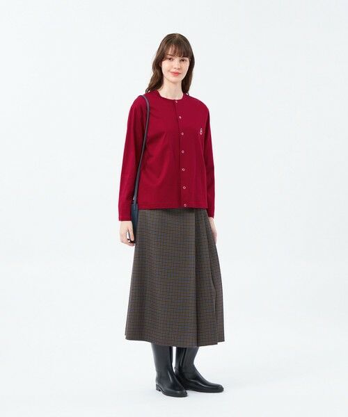 MACKINTOSH PHILOSOPHY / マッキントッシュ フィロソフィー ロング・マキシ丈スカート | サイドプリーツチェックツイードスカート | 詳細3