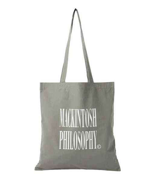 MACKINTOSH PHILOSOPHY/マッキントッシュ フィロソフィー GREY LABEL カラーロゴトート チャコールグレー1 X MACKINTOSH PHILOSOPHY/マッキントッシュ フィロソフィー GREY LABEL カラーロゴトート チャコールグレー1 X