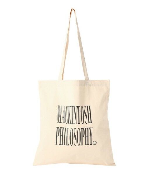 MACKINTOSH PHILOSOPHY/マッキントッシュ フィロソフィー GREY LABEL カラーロゴトート ベージュ1 X MACKINTOSH PHILOSOPHY/マッキントッシュ フィロソフィー GREY LABEL カラーロゴトート ベージュ1 X