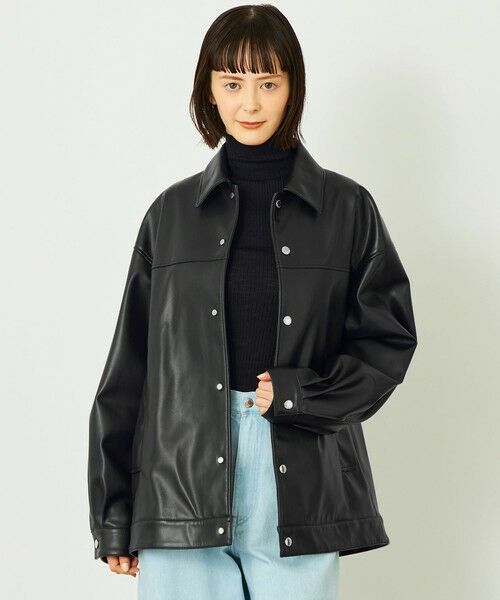 MACKINTOSH PHILOSOPHY/マッキントッシュ フィロソフィー GREY LABEL 【HARLTON(ハールトン)】フェイクレザー ブラック1 2 MACKINTOSH PHILOSOPHY/マッキントッシュ フィロソフィー GREY LABEL 【HARLTON(ハールトン)】フェイクレザー ブラック1 2