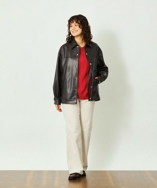 MACKINTOSH PHILOSOPHY / マッキントッシュ フィロソフィー ブルゾン | GREY LABEL 【HARLTON（ハールトン）】フェイクレザー | 詳細4