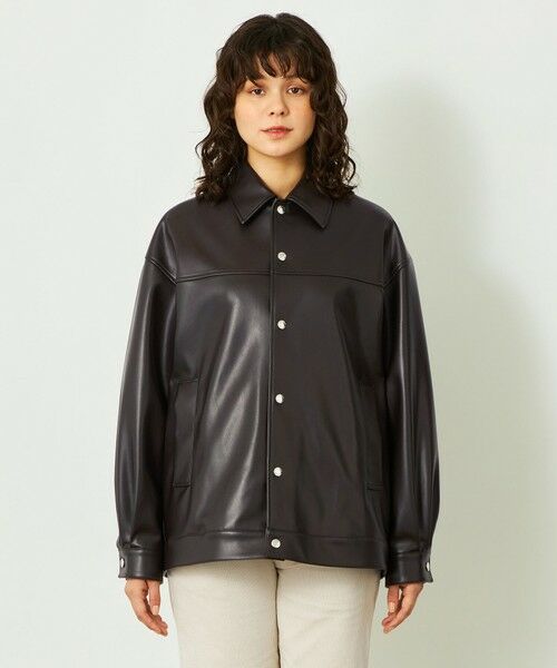 MACKINTOSH PHILOSOPHY / マッキントッシュ フィロソフィー ブルゾン | GREY LABEL 【HARLTON（ハールトン）】フェイクレザー | 詳細5