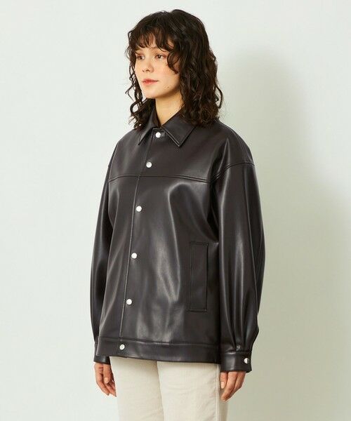 MACKINTOSH PHILOSOPHY / マッキントッシュ フィロソフィー ブルゾン | GREY LABEL 【HARLTON（ハールトン）】フェイクレザー | 詳細6