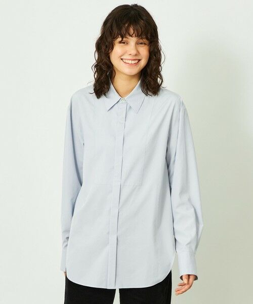 MACKINTOSH PHILOSOPHY/マッキントッシュ フィロソフィー GREY LABEL ブザムシャツ ブルー1 2 MACKINTOSH PHILOSOPHY/マッキントッシュ フィロソフィー GREY LABEL ブザムシャツ ブルー1 2