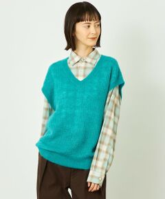 MACKINTOSH PHILOSOPHY / マッキントッシュ フィロソフィー ニット・セーター | GREY LABEL モヘアミックスVネックベスト